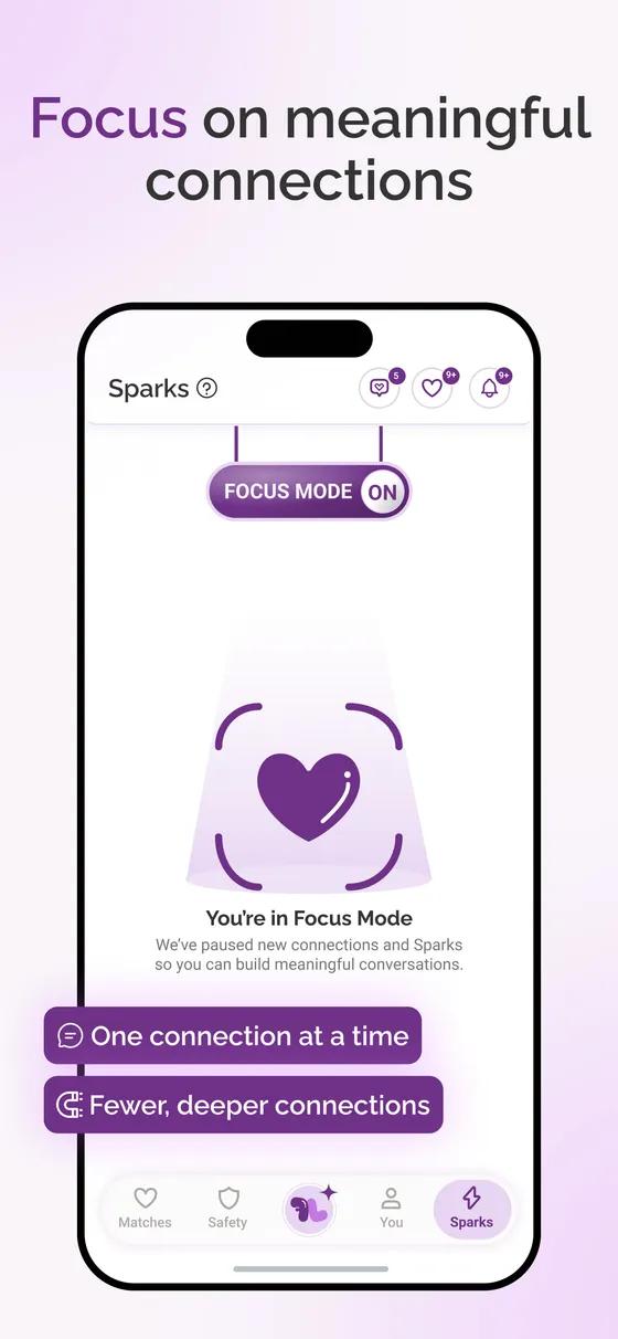 Flint App Store screenshot: Focus mode