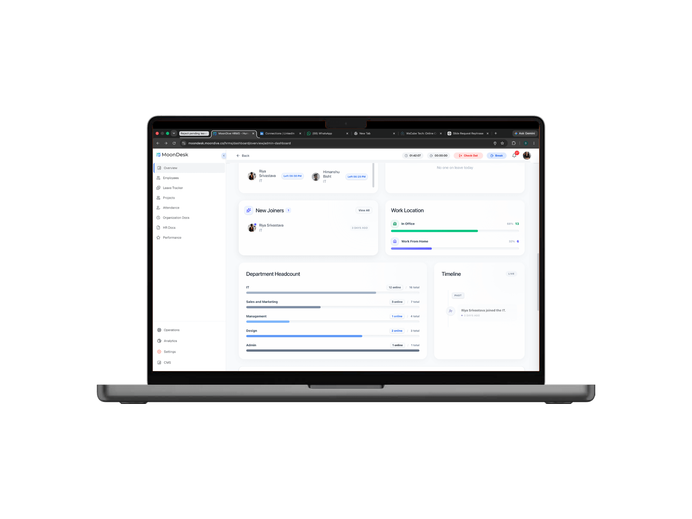 MoonDesk: An AI-Powered Human Resource Management Platform 